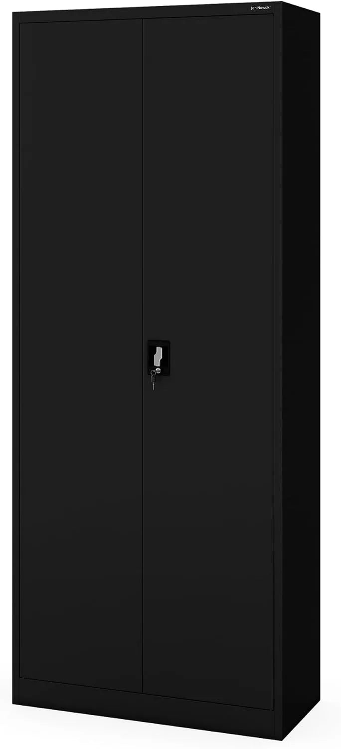 Szafa – zamykana na klucz, regulowana konstrukcja, 220 × 90 × 40 cm, z metalu