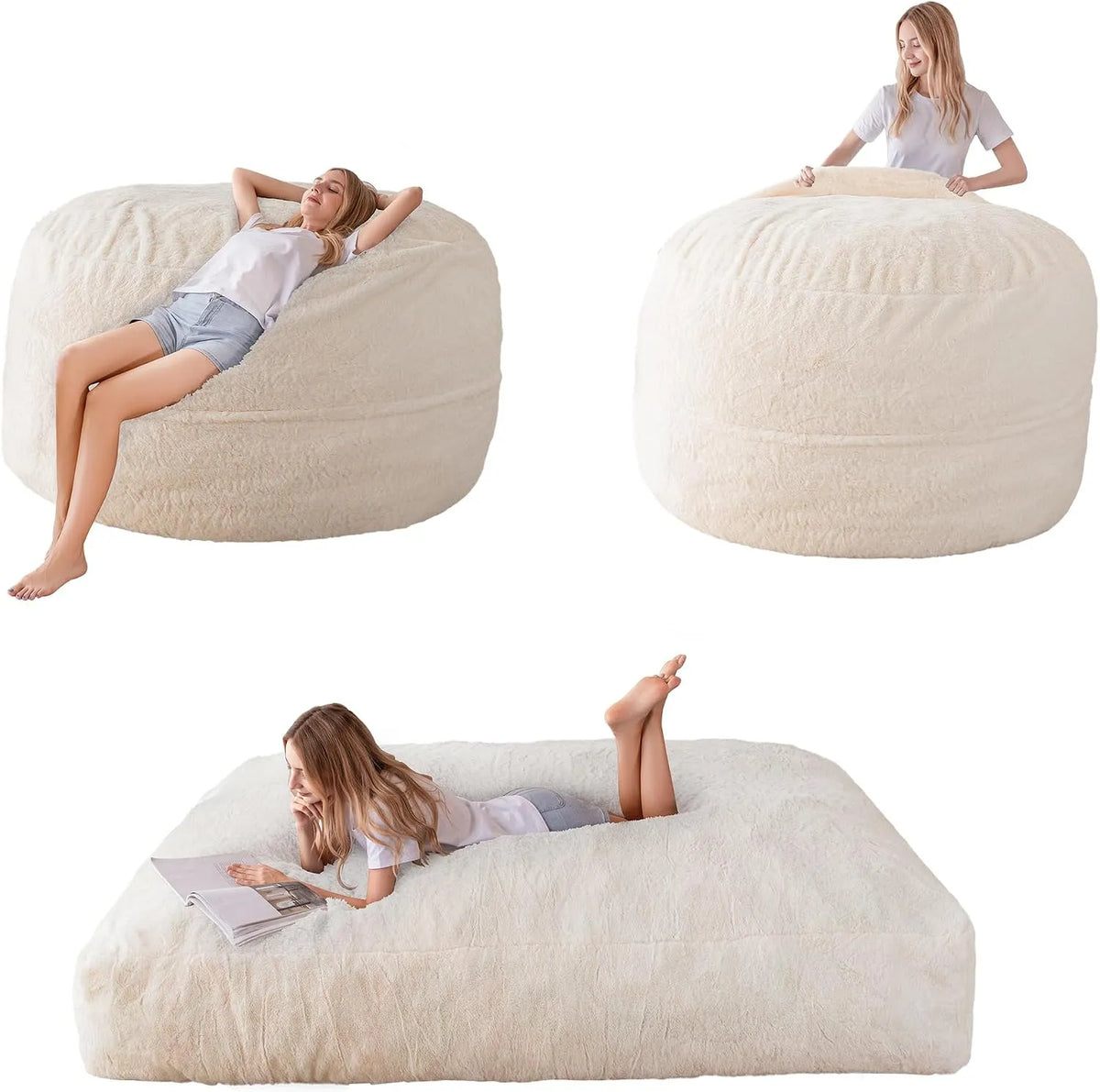 Sofa: wypełnienie piankowe, 135 × 190 cm, beżowy, rozkładana konstrukcja