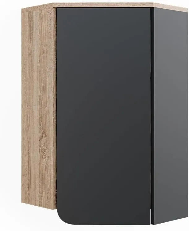 Vicco Narożna szafka ścienna 'Karen' — 42.4 × 75 cm, antracytowy