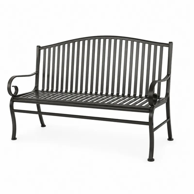 Ławka ze stali czarnej 126 cm