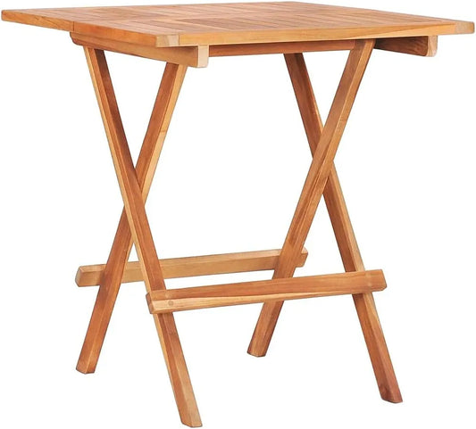 Składany stolik bistro — z drewna, składana konstrukcja, 60 × 60 × 65 cm