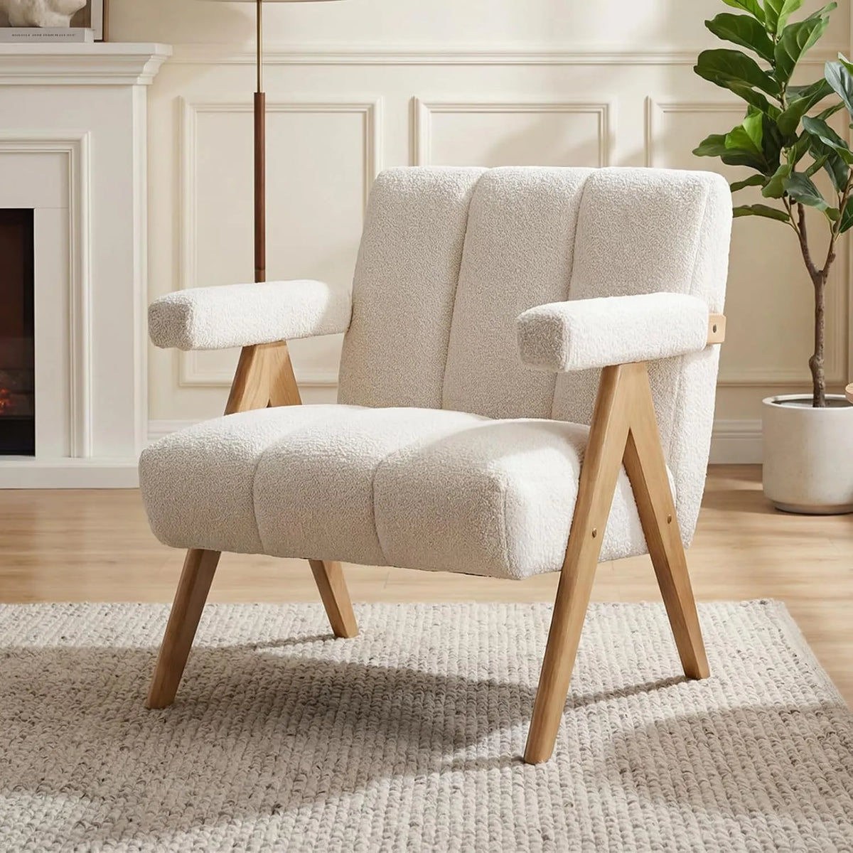 Sofa – z tkaniny szenilowej, z podłokietnikami
