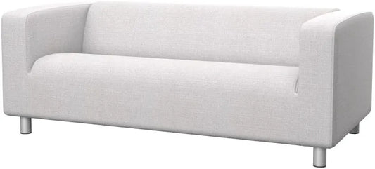 Zamiennik – KLIPPAN, tapicerka materiałowa, 2-osobowej, biały, tapicerka materiałowa