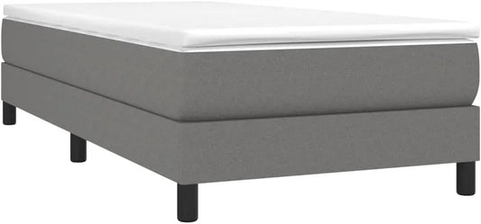 Łóżko kontynentalne – tapicerka materiałowa, 100 × 200 cm, tapicerka materiałowa