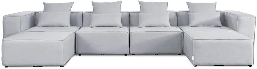 Sofa modułowa i modułowy zestaw wypoczynkowy: modułowa konstrukcja, 415 cm, 68 cm, 207 cm