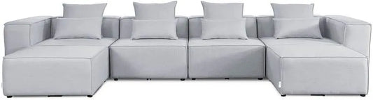 Sofa modułowa i modułowy zestaw wypoczynkowy: modułowa konstrukcja, 415 cm, 68 cm, 207 cm