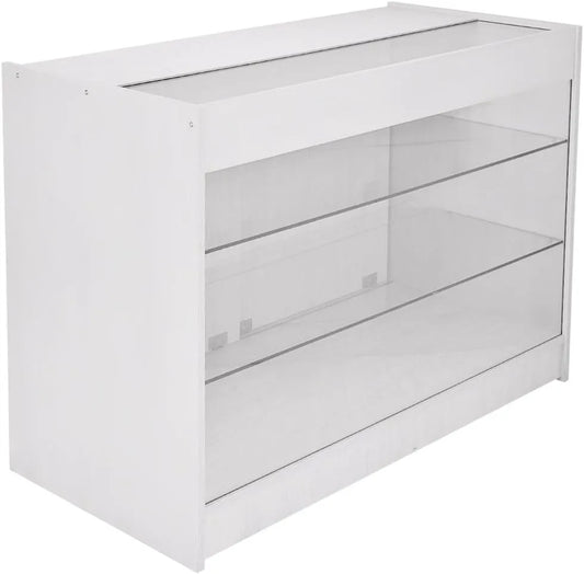 MonsterShop Stojak K1200 Biały Jasny Drewniany Elegancki 120cm x 90cm – z drewna, 60cm